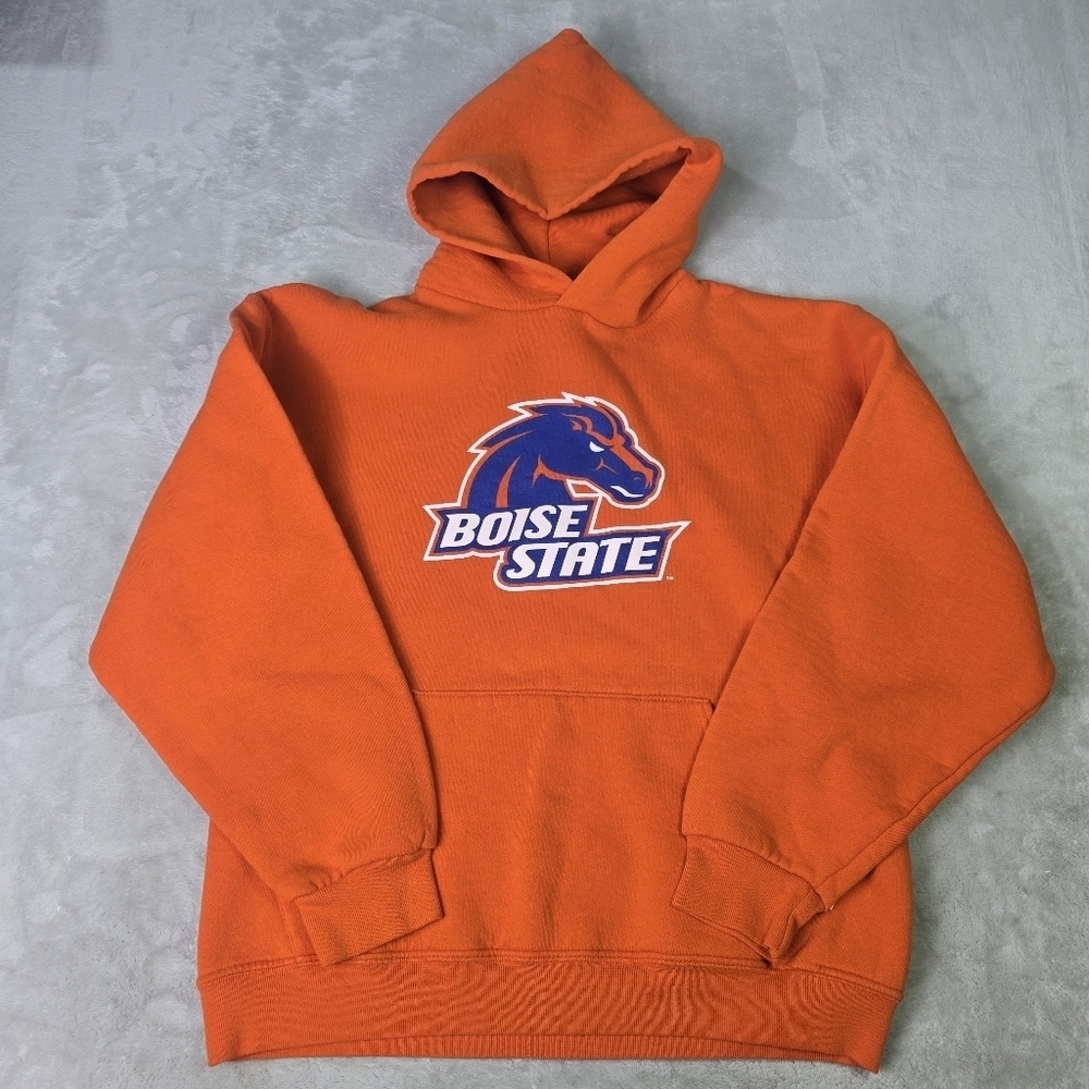 VTG Y2K Boise State Broncos Hoodie Russell Athletic Dri Power Sz Med Mens